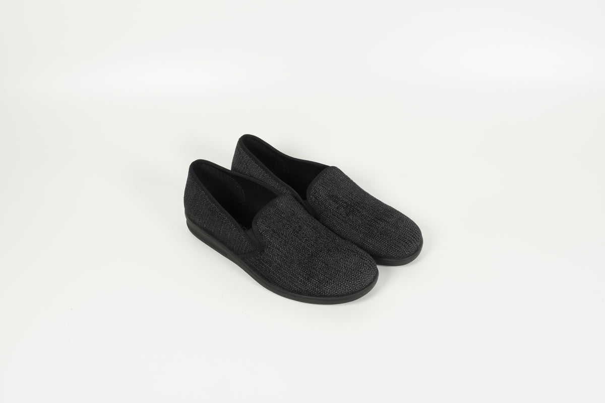 Black slippers