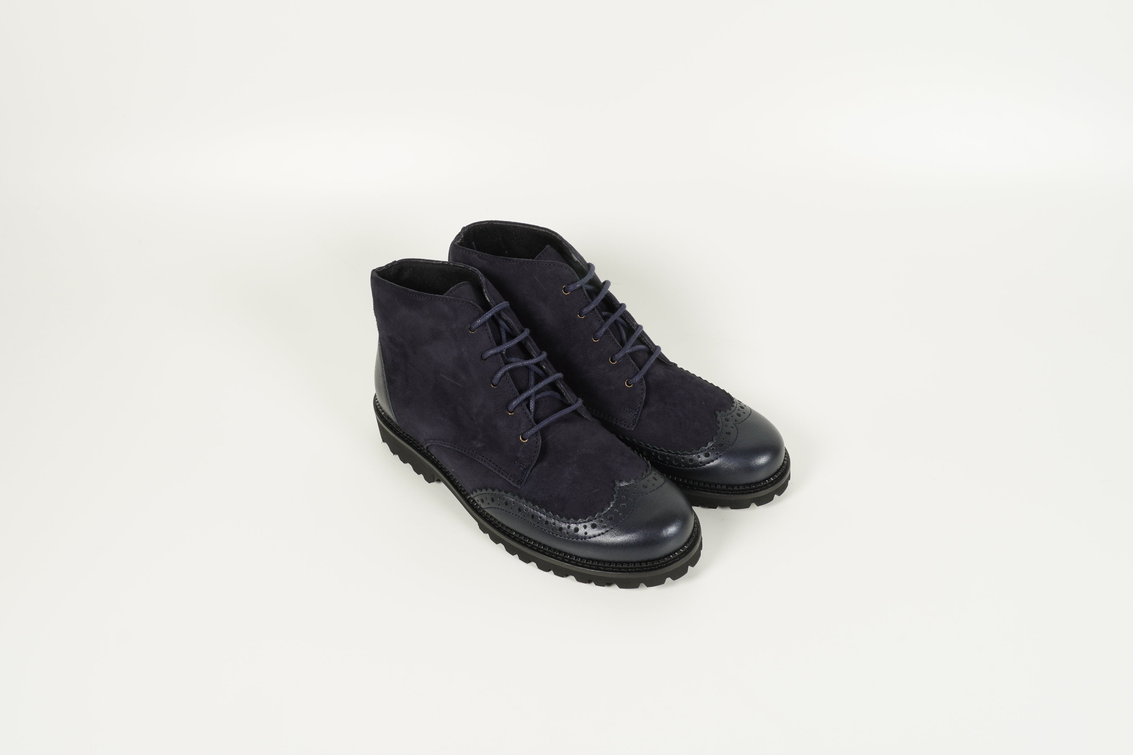 Stiefelette Blau