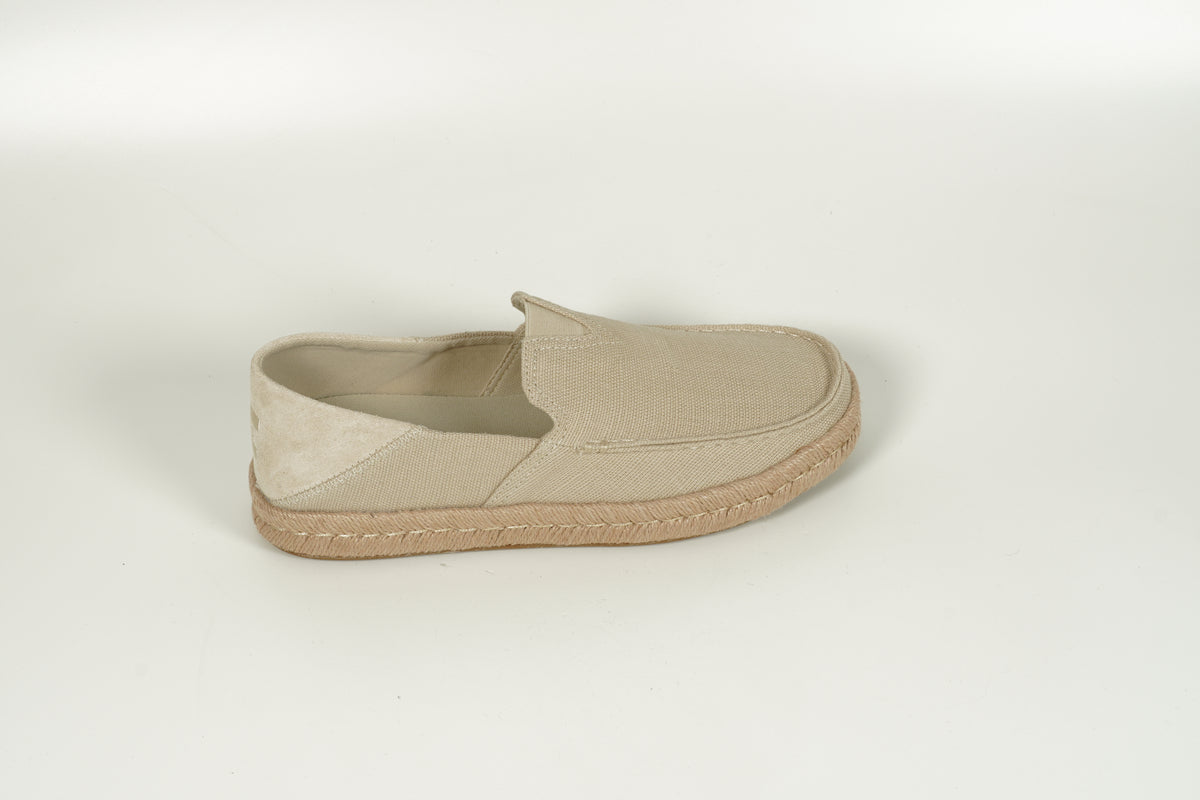 beige slip-on shoe