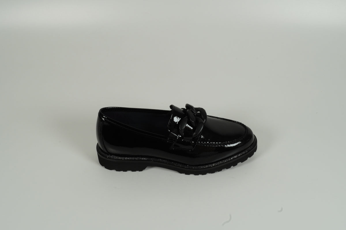 Mocassin vernis noir
