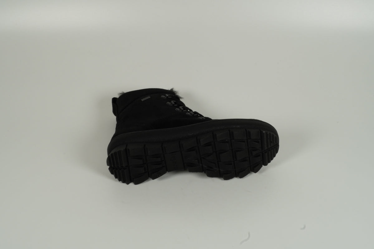 Stiefelette gefüttert Schwarz