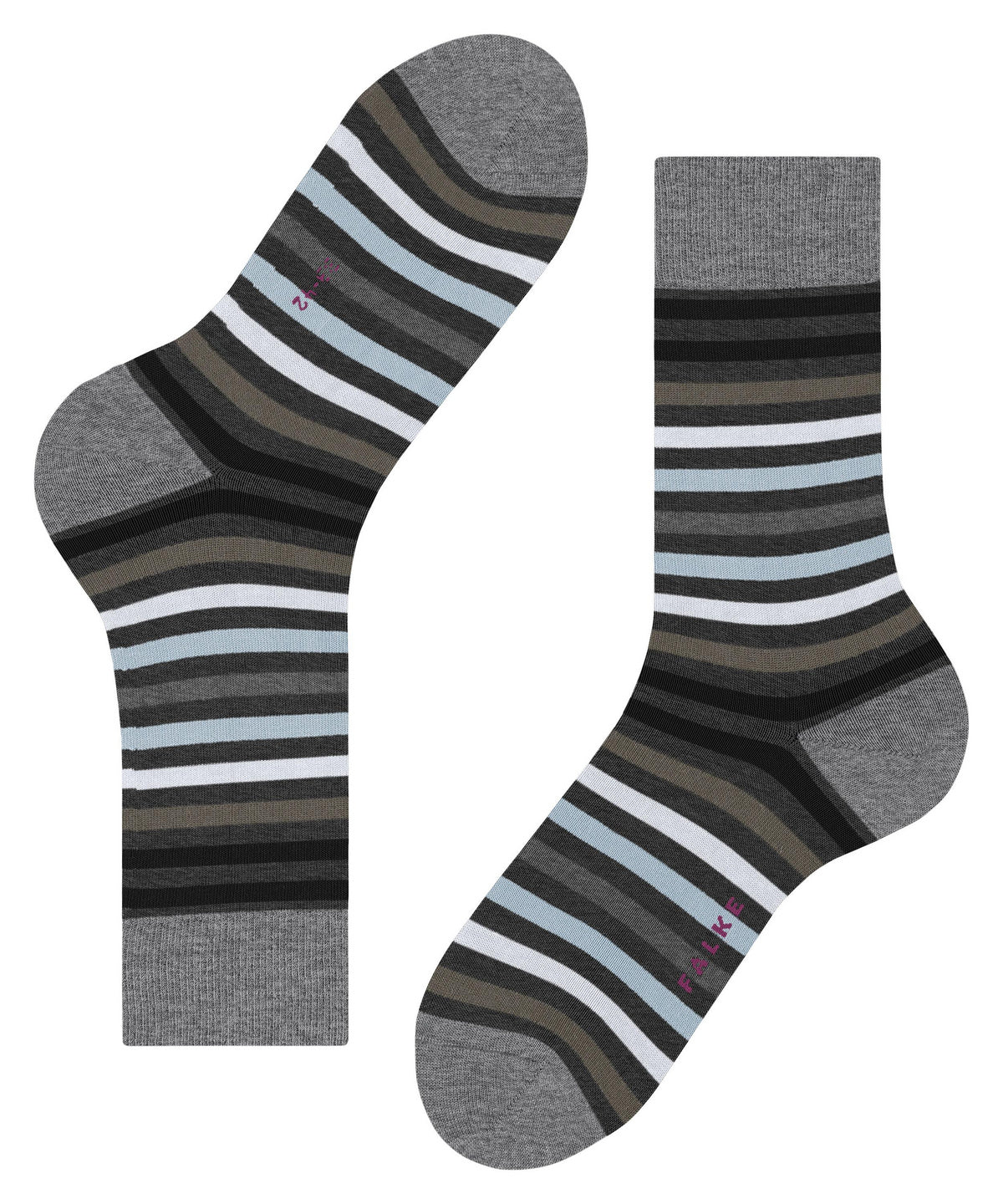 Socken Tinted Stripe Grau / Mix
