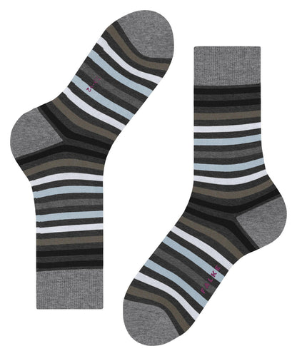 Socken Tinted Stripe Grau / Mix