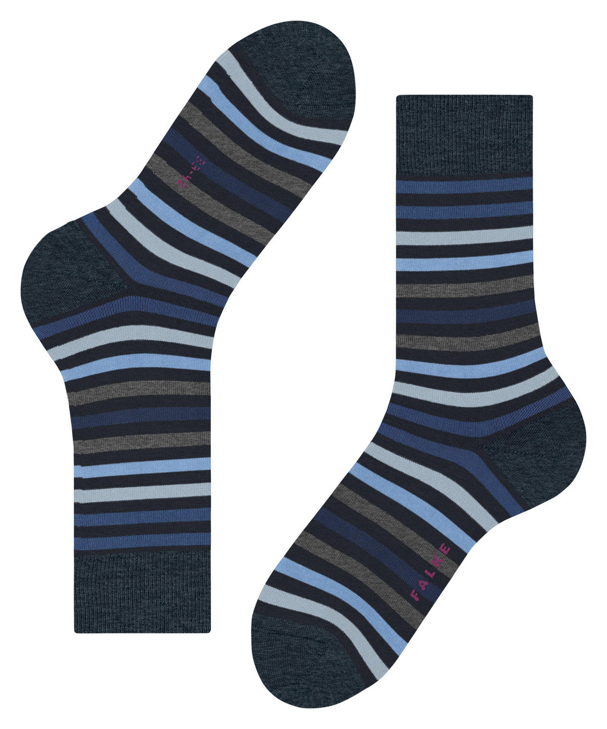 Socken Tinted Stripe Dunkelblau / Mix