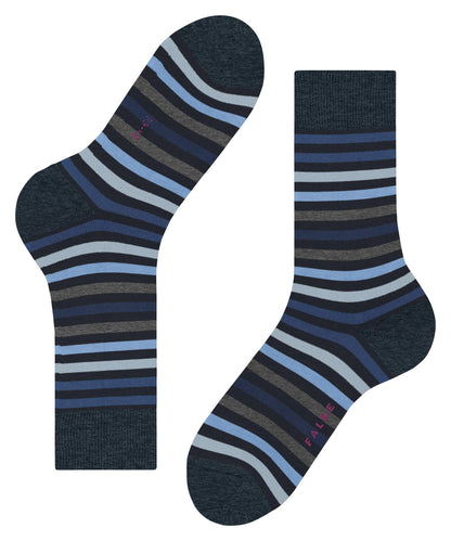 Socken Tinted Stripe Dunkelblau / Mix