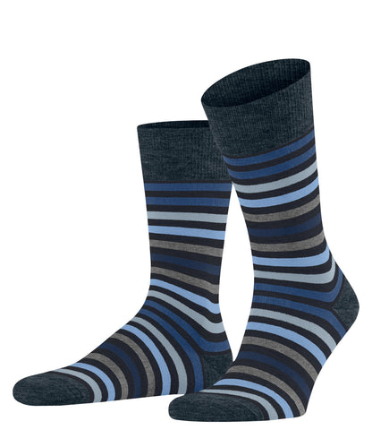 Socken Tinted Stripe Dunkelblau / Mix