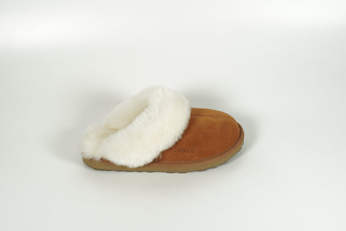Pantoufles marron