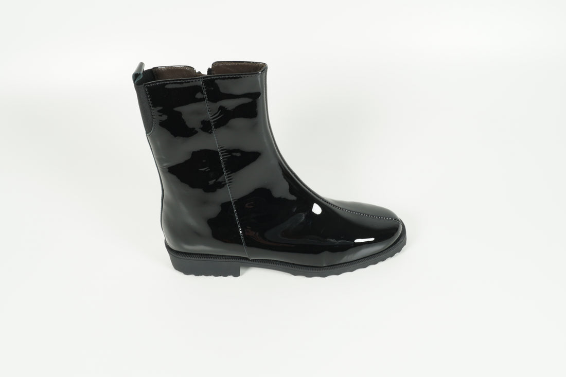 Stiefelette gefüttert Schwarz