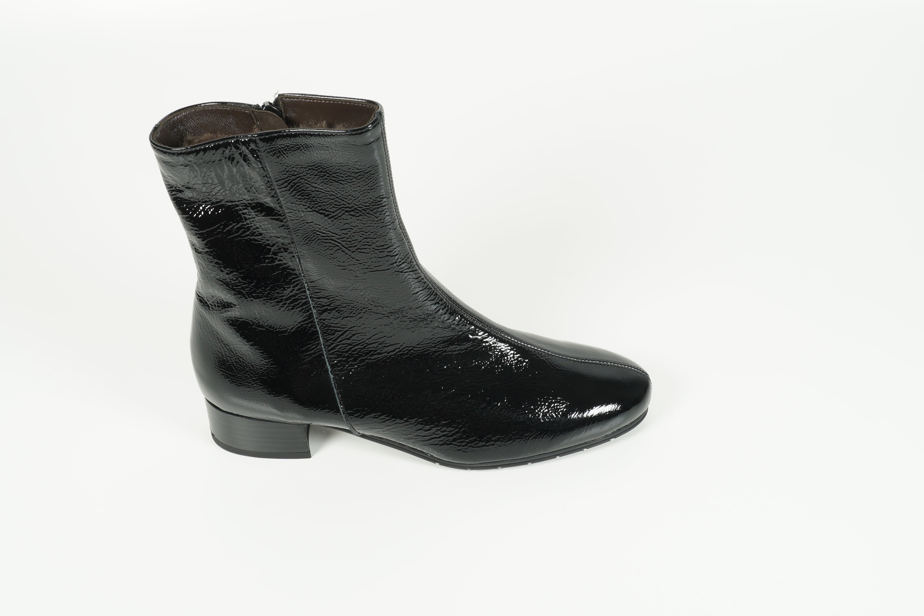 Stiefelette gefüttert Schwarz