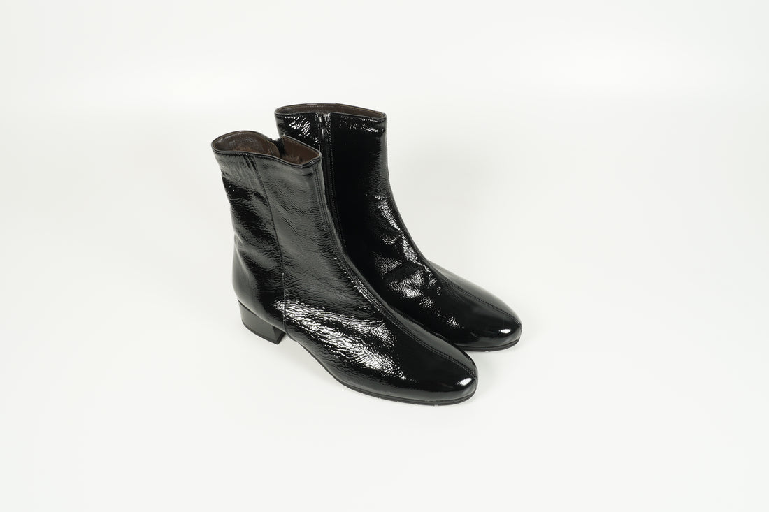 Stiefelette gefüttert Schwarz