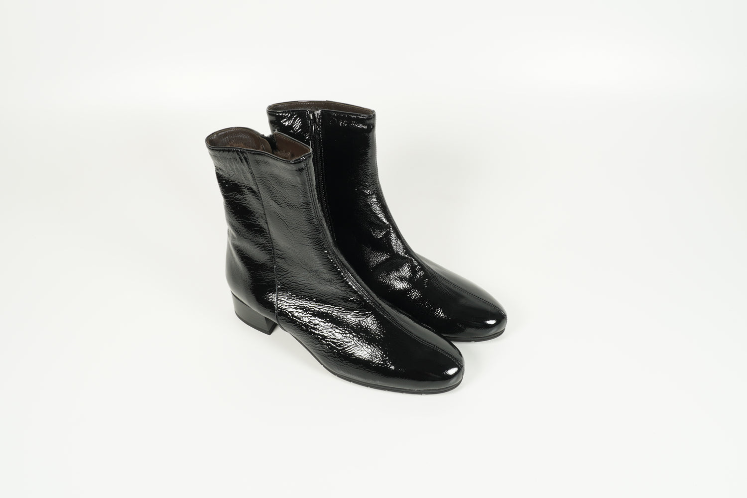 Stiefelette gefüttert Schwarz