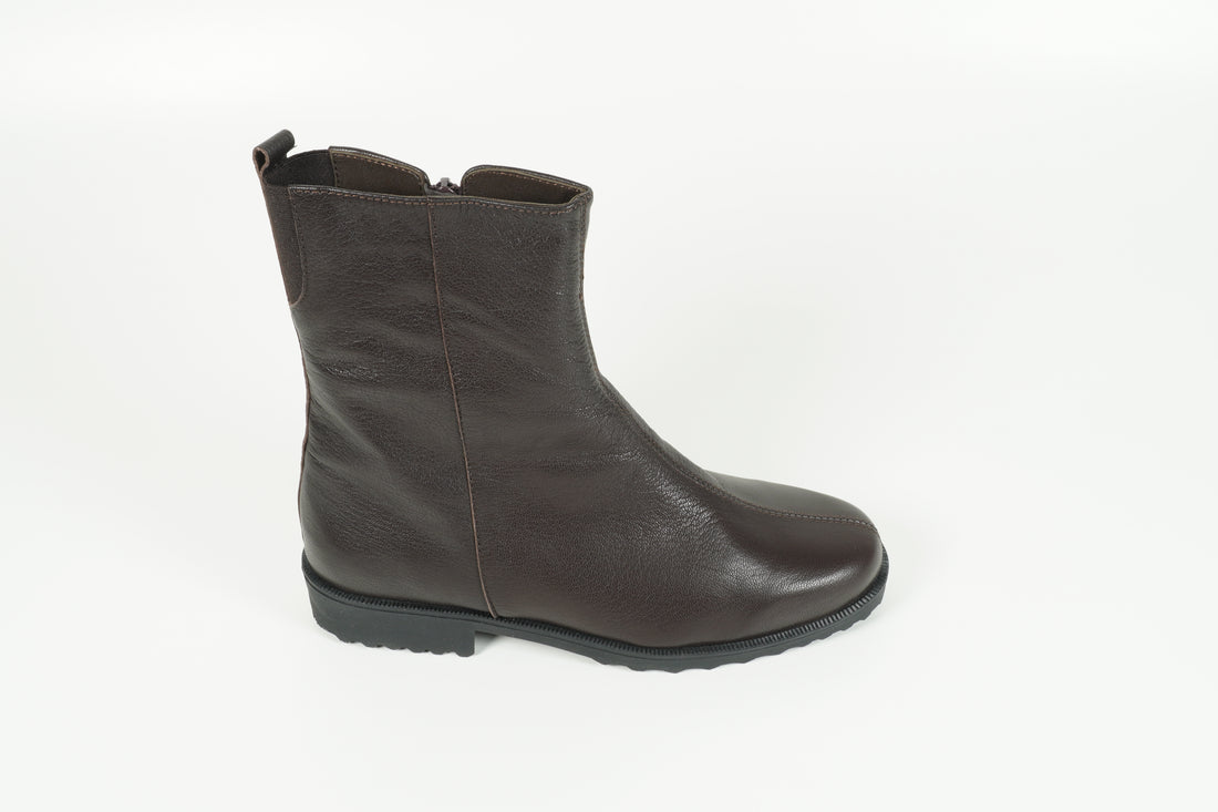 Stiefelette gefüttert Braun