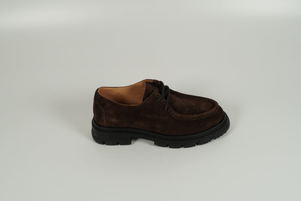 brown low shoe