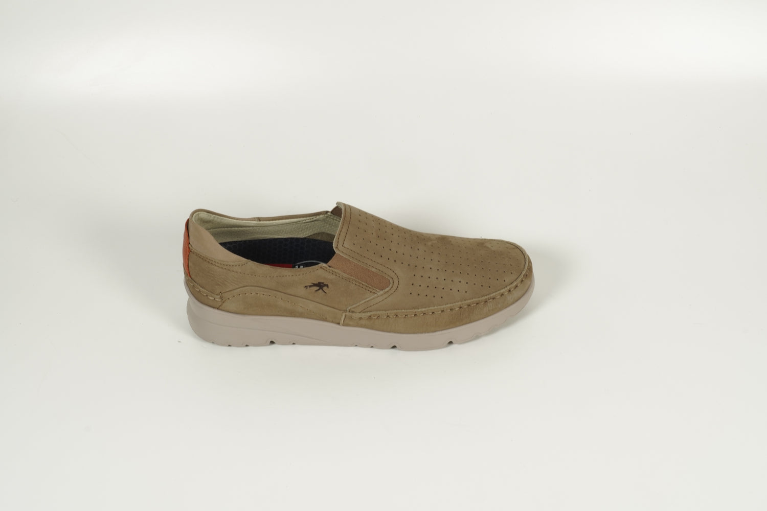 beige slip-on shoe
