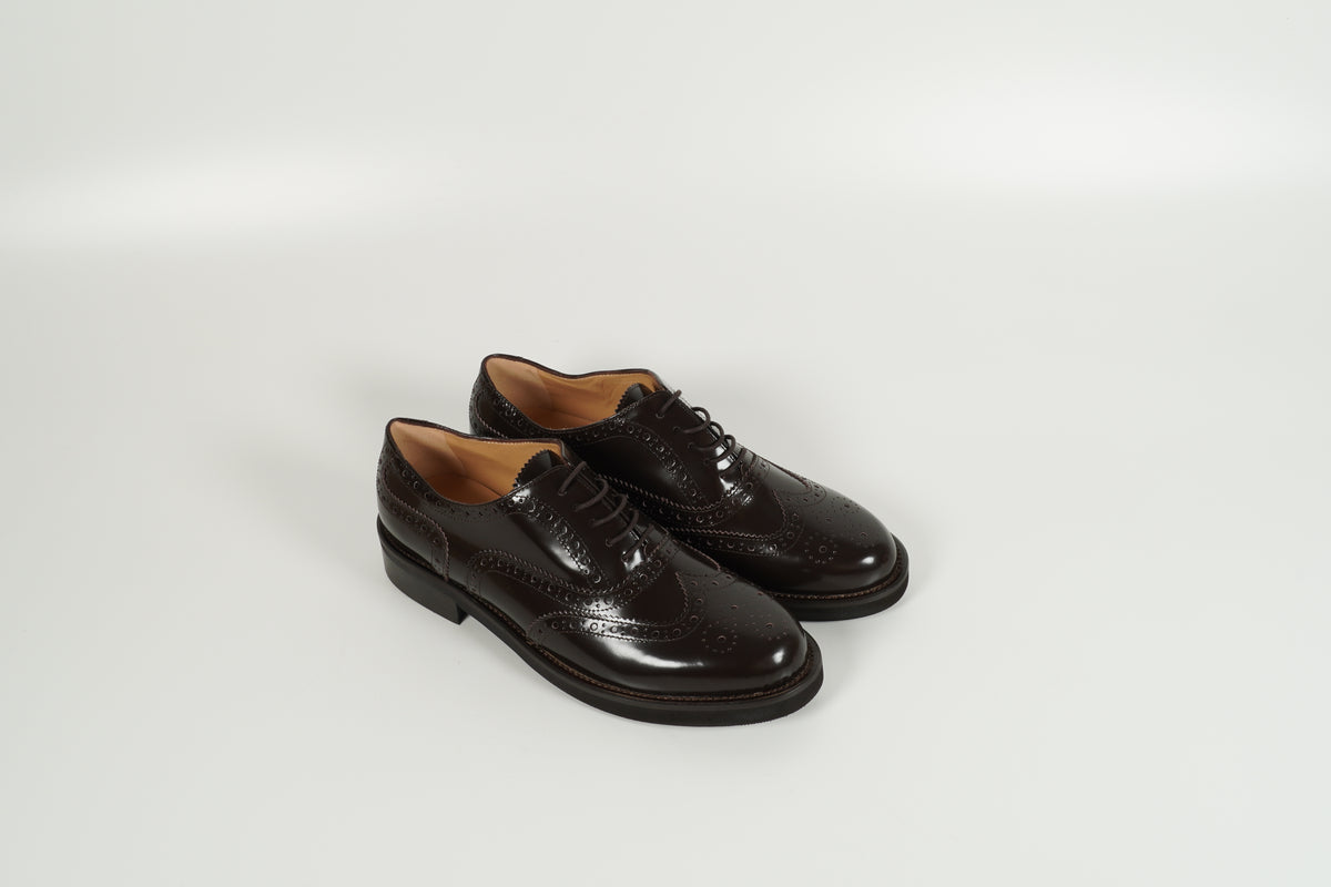 Chaussure à lacets marron