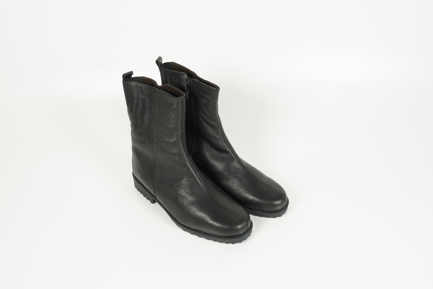 Stiefelette gefüttert Schwarz