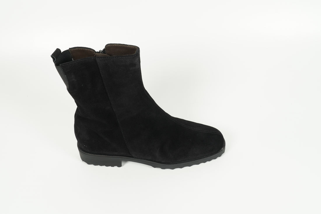 Stiefelette gefüttert Schwarz