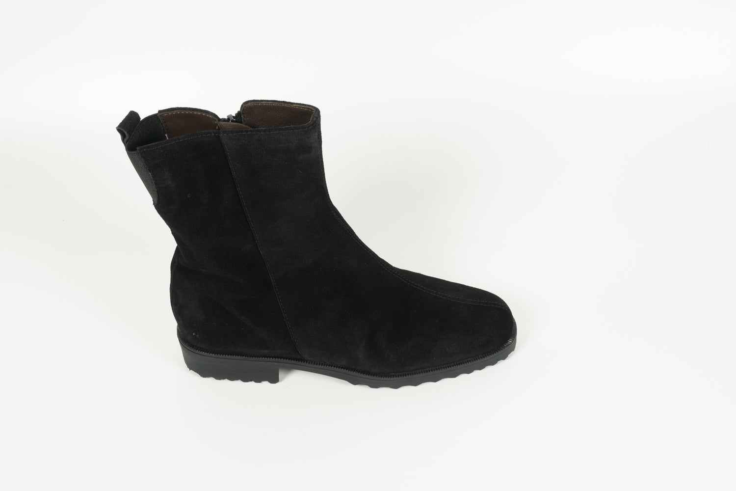 Stiefelette gefüttert Schwarz