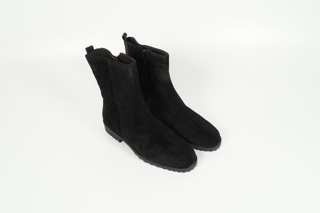 Stiefelette gefüttert Schwarz