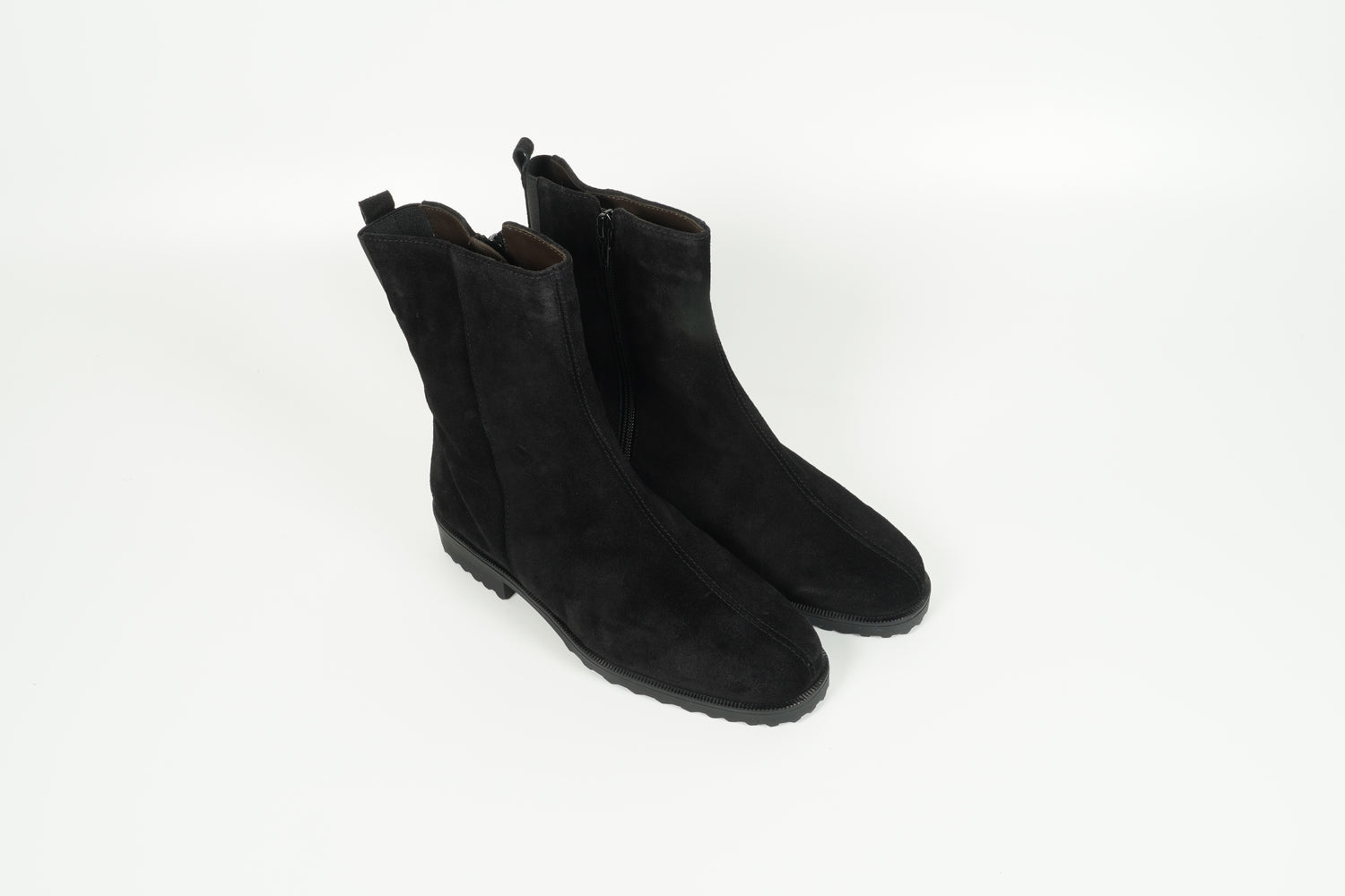 Stiefelette gefüttert Schwarz