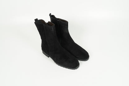 Stiefelette gefüttert Schwarz