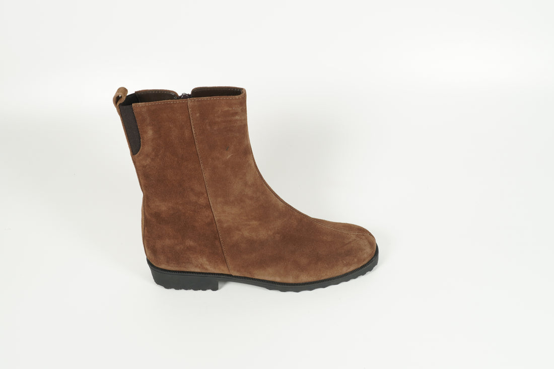 Stiefelette gefüttert Braun