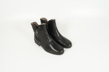 Stiefelette gefüttert Schwarz