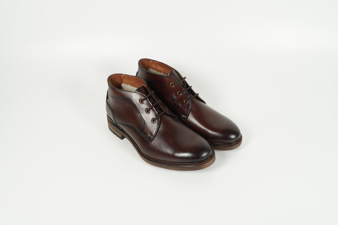 Schnürschuh Braun