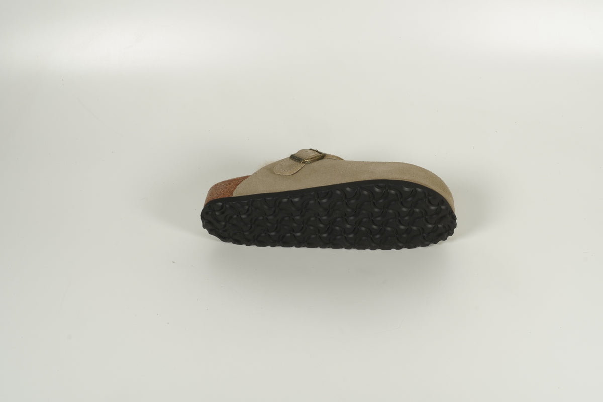 Hausschuh Boston gefüttert Beige
