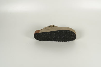 Hausschuh Boston gefüttert Beige