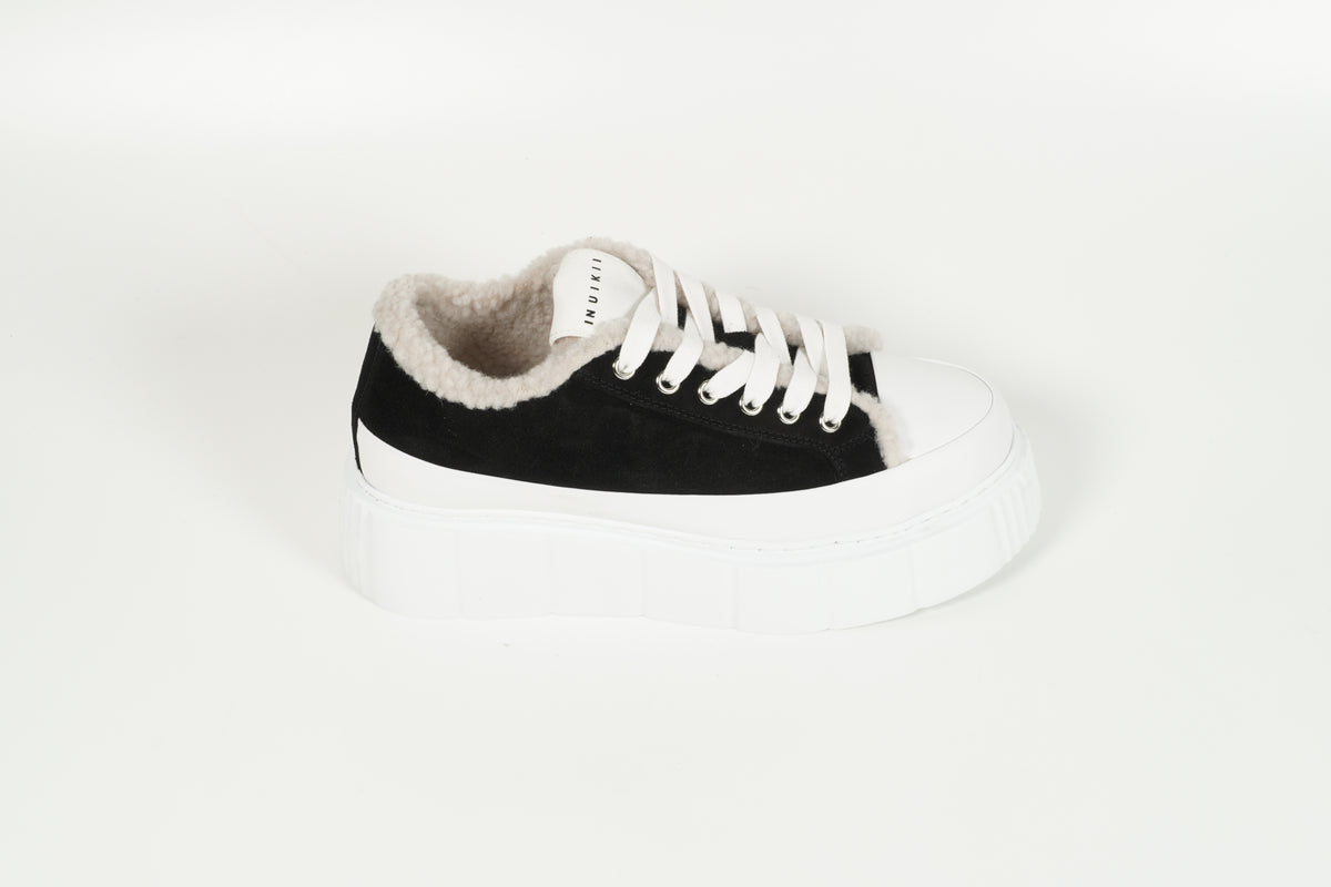 Baskets doublées, noires