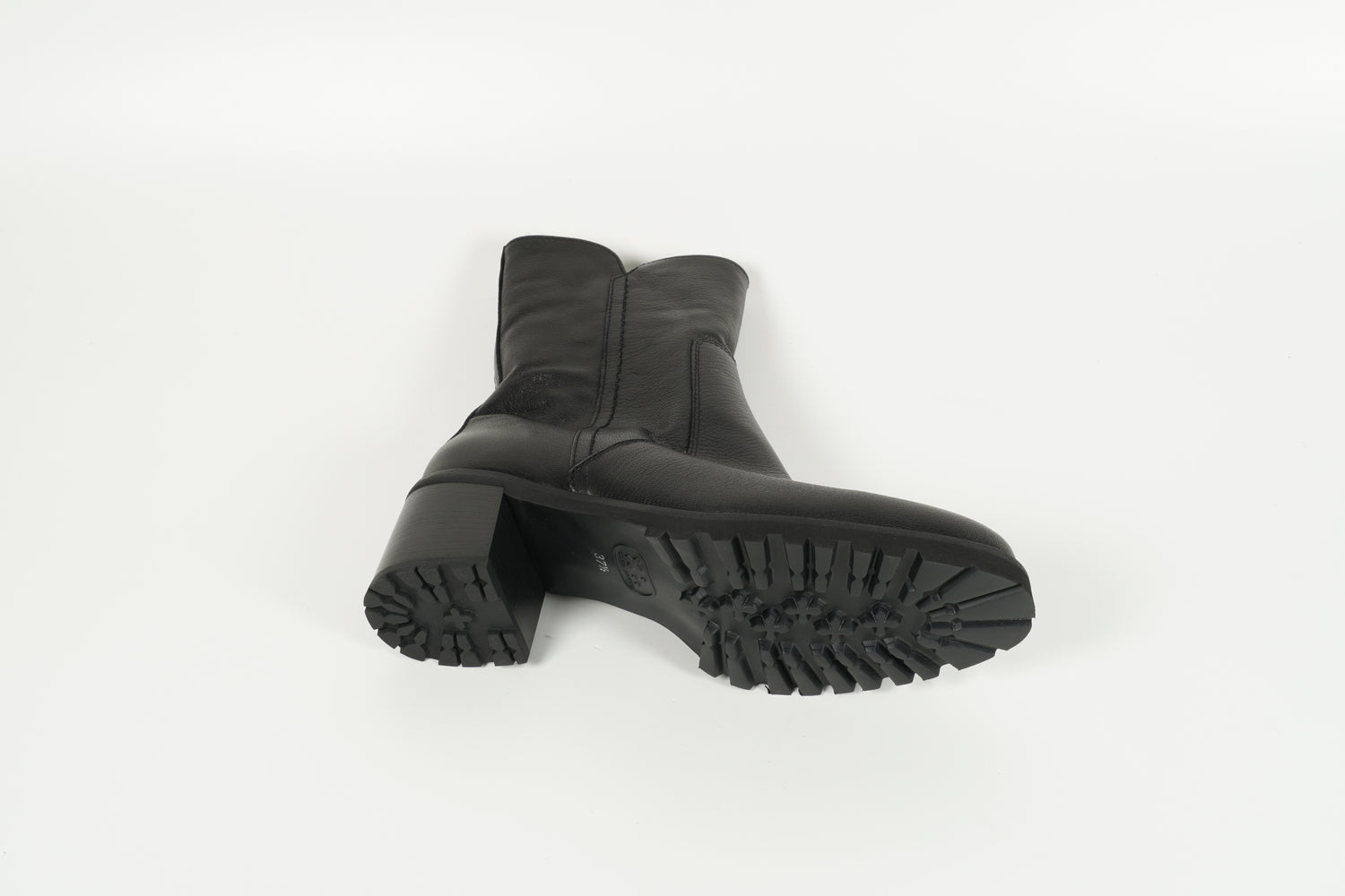 Stiefelette gefüttert Schwarz