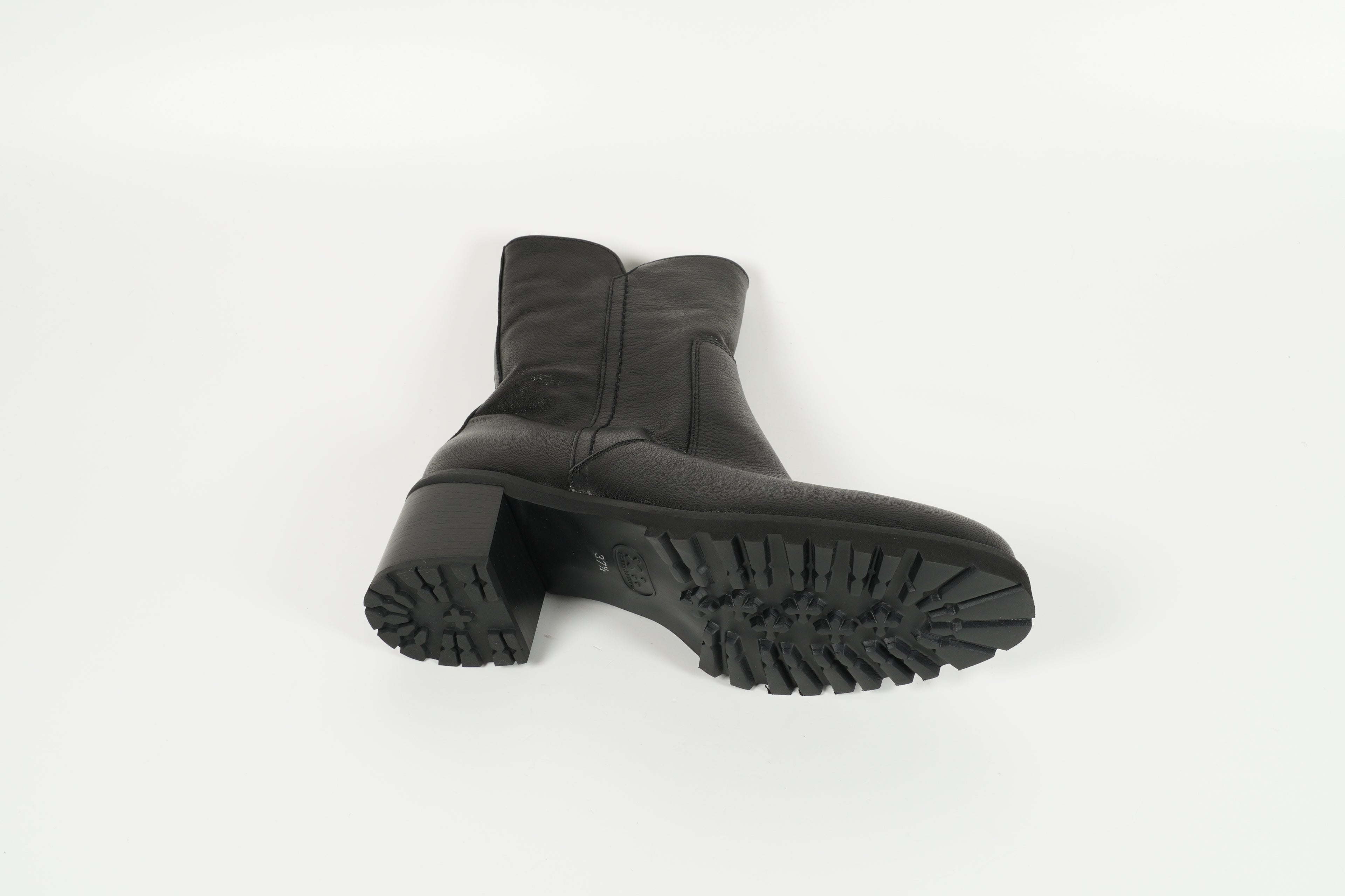 Stiefelette gefüttert Schwarz