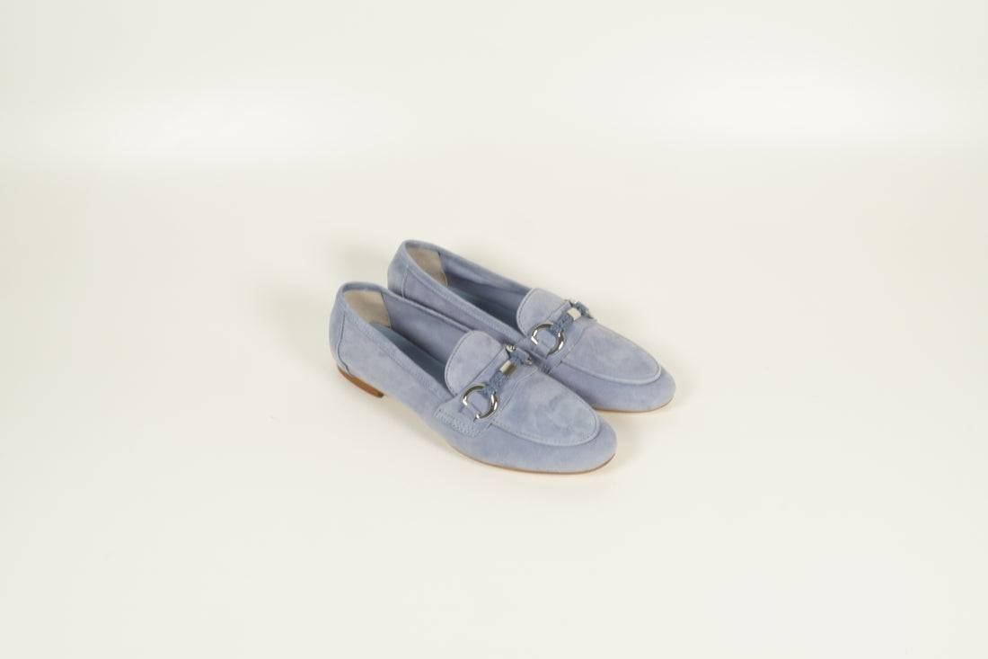 Moccasin Blau