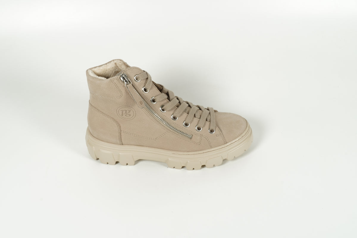 Schnürschuh Beige