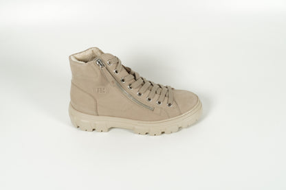 Schnürschuh Beige
