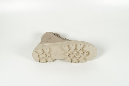 Schnürschuh Beige