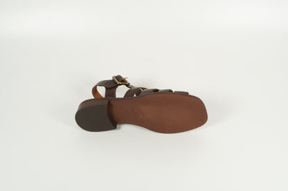 Sandale Braun