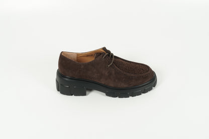 Schnürschuh Braun