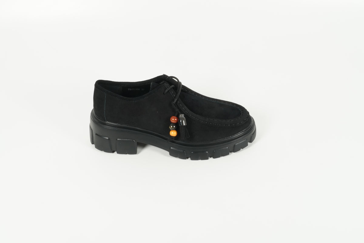 Schnürschuh Schwarz