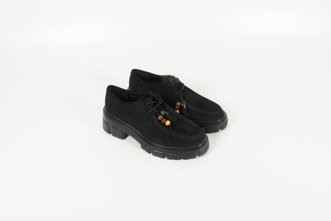 Schnürschuh Schwarz