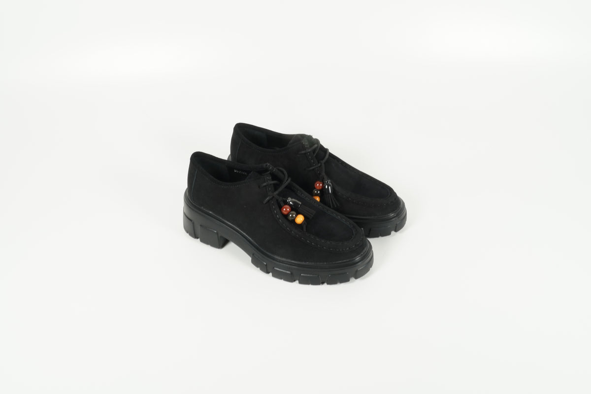 Schnürschuh Schwarz