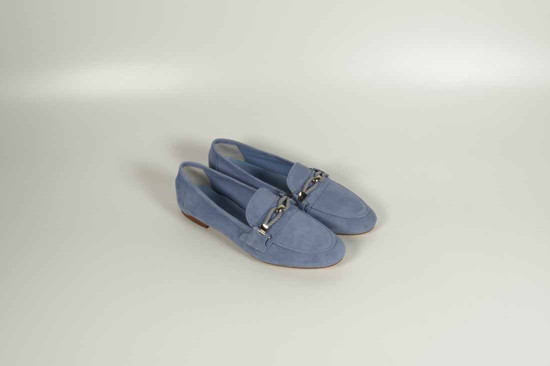 Moccasin Blau