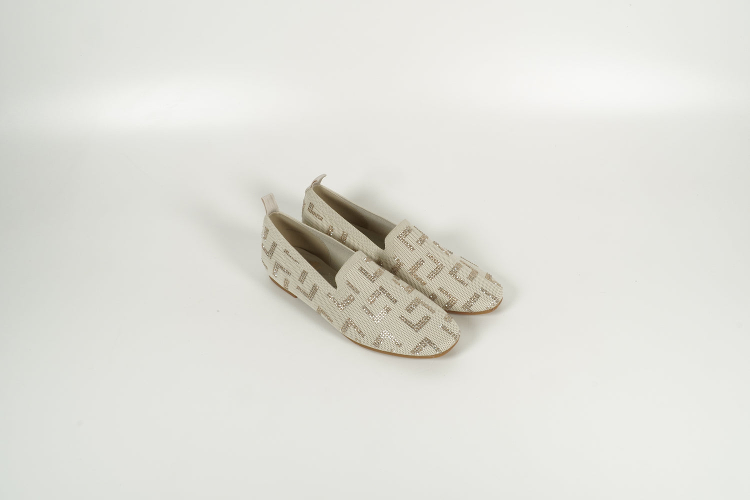 beige slip-on shoe