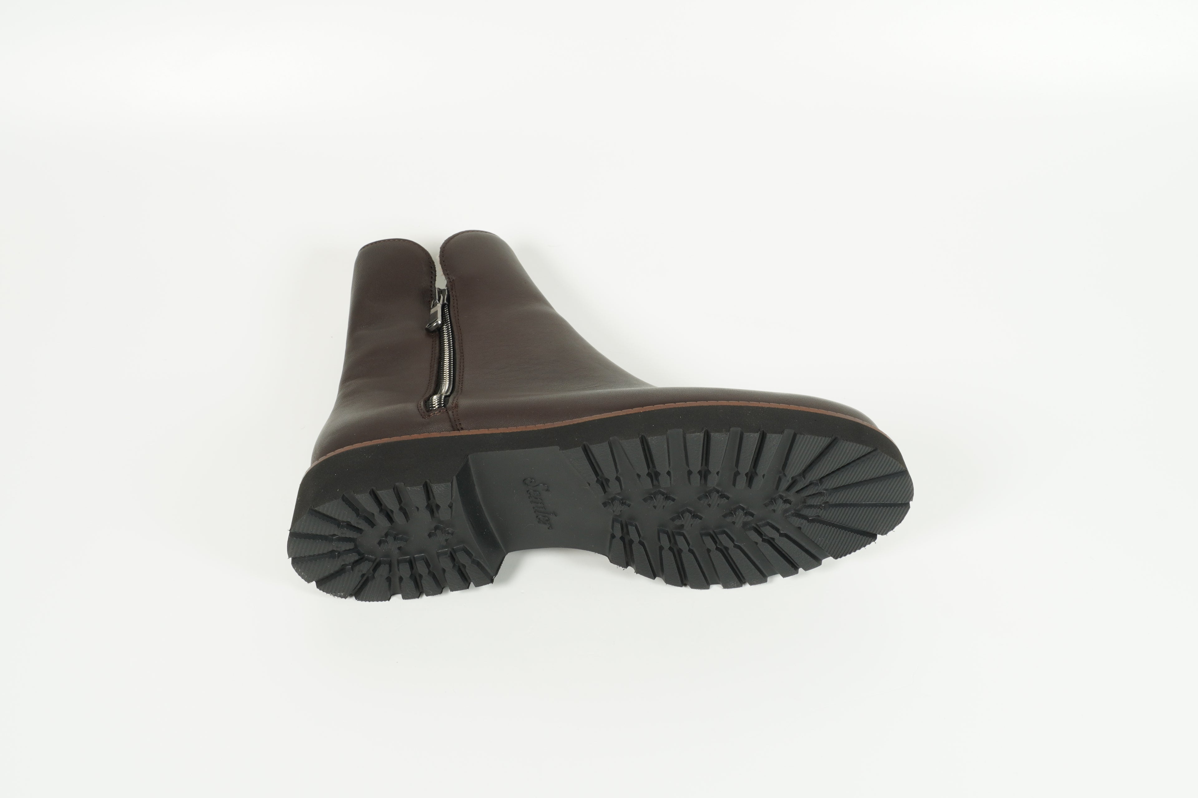 Stiefelette gefüttert Braun