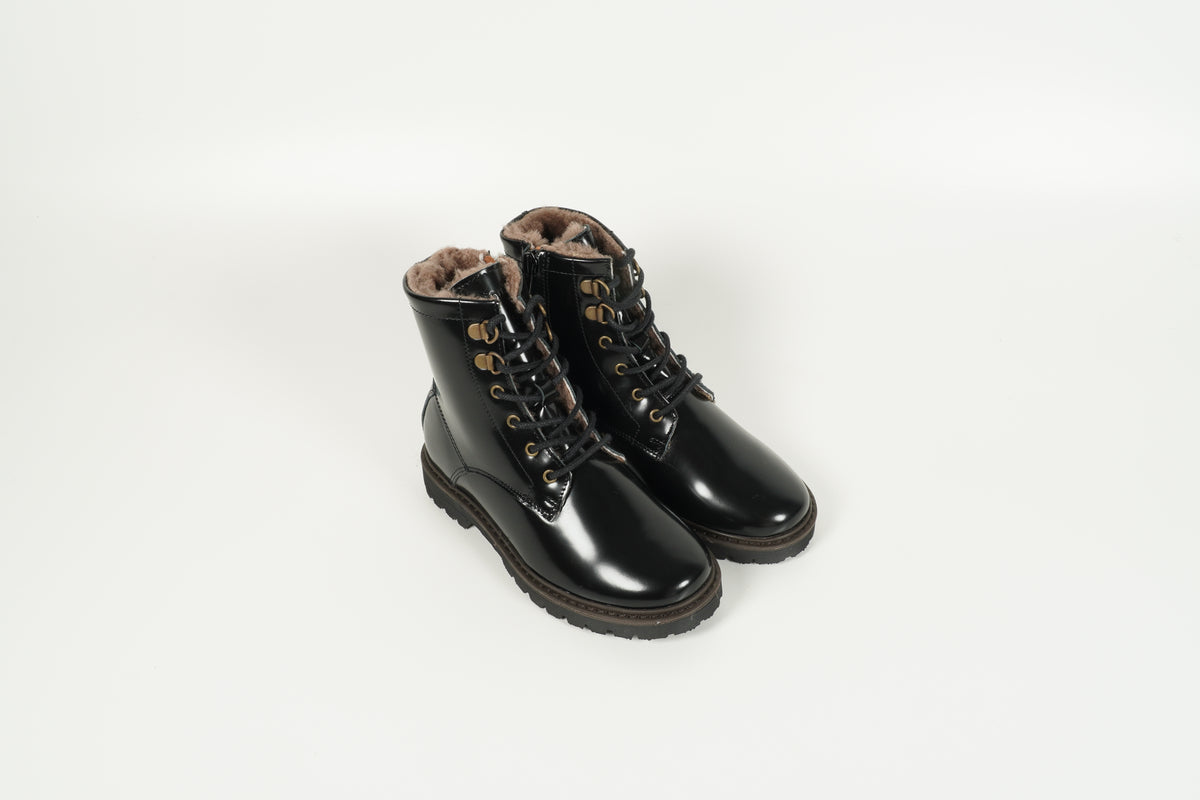Stiefelette gefüttert Kids Schwarz