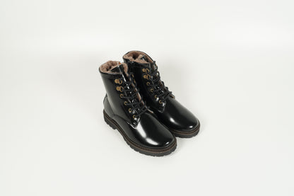 Stiefelette gefüttert Kids Schwarz