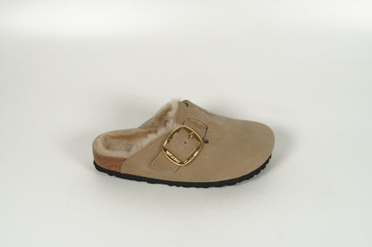 Hausschuhe Boston gefüttert Beige