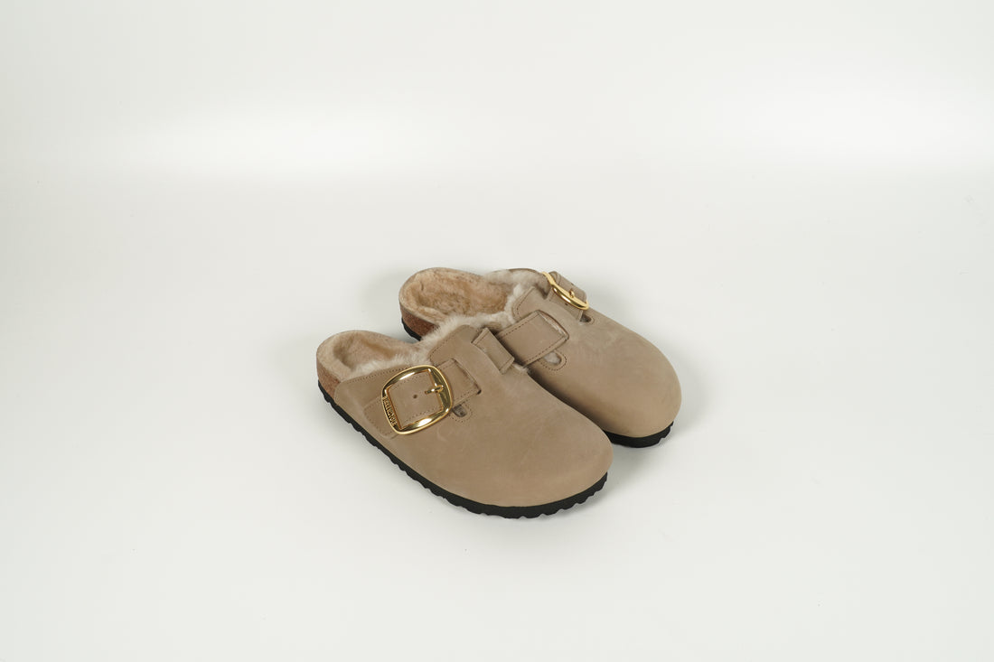 Hausschuhe Boston gefüttert Beige