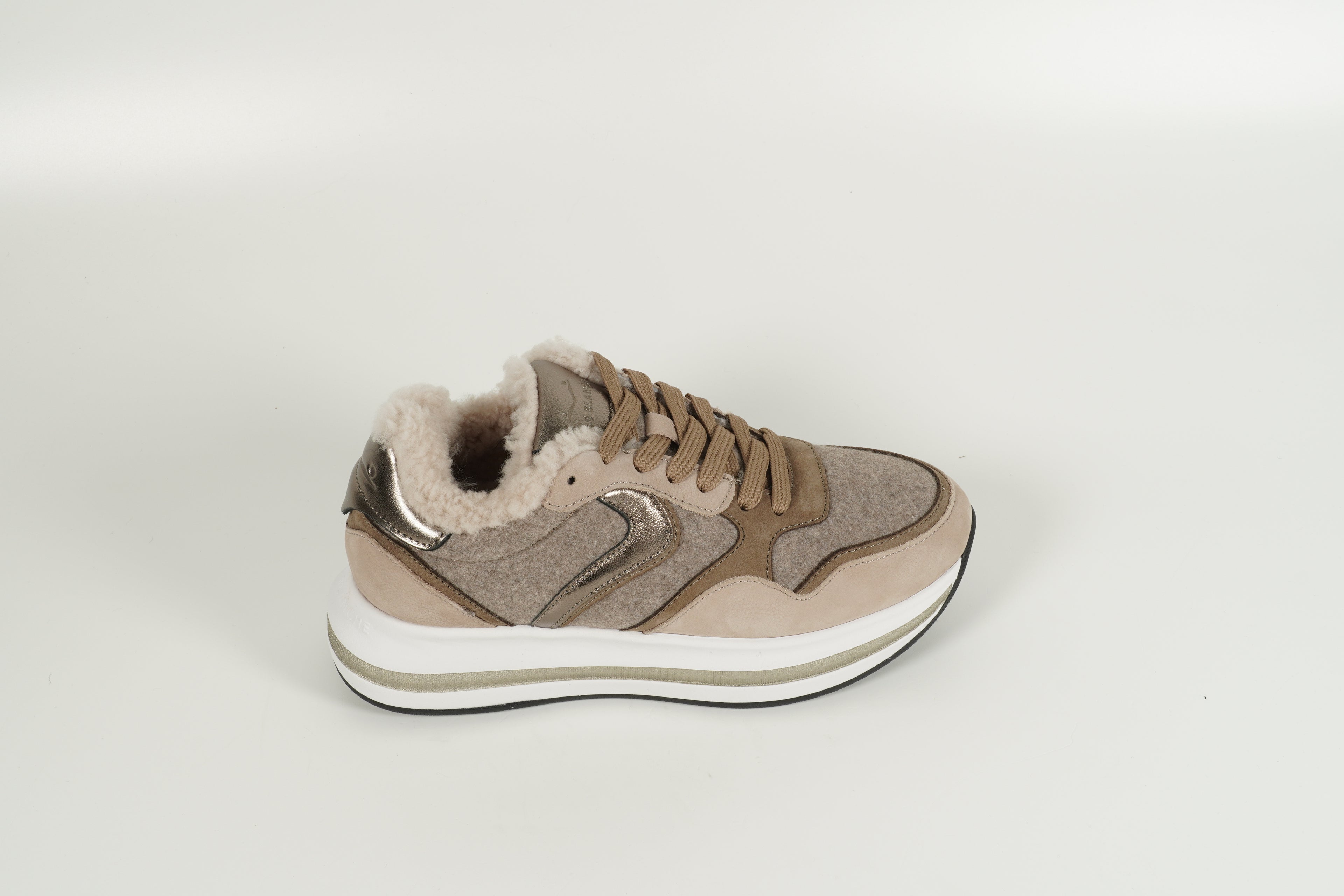 Sneaker gefüttert Beige